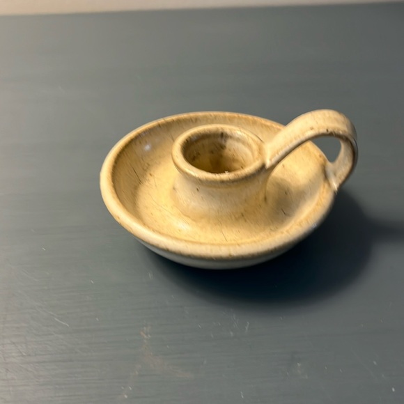 Ceramic Candle Holder with Finger Loop - Picture 2 of 5
